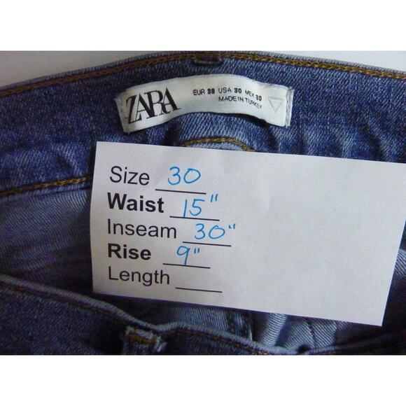 Zara Skinny Jeans Blue Size 30 - Picture 5 of 5